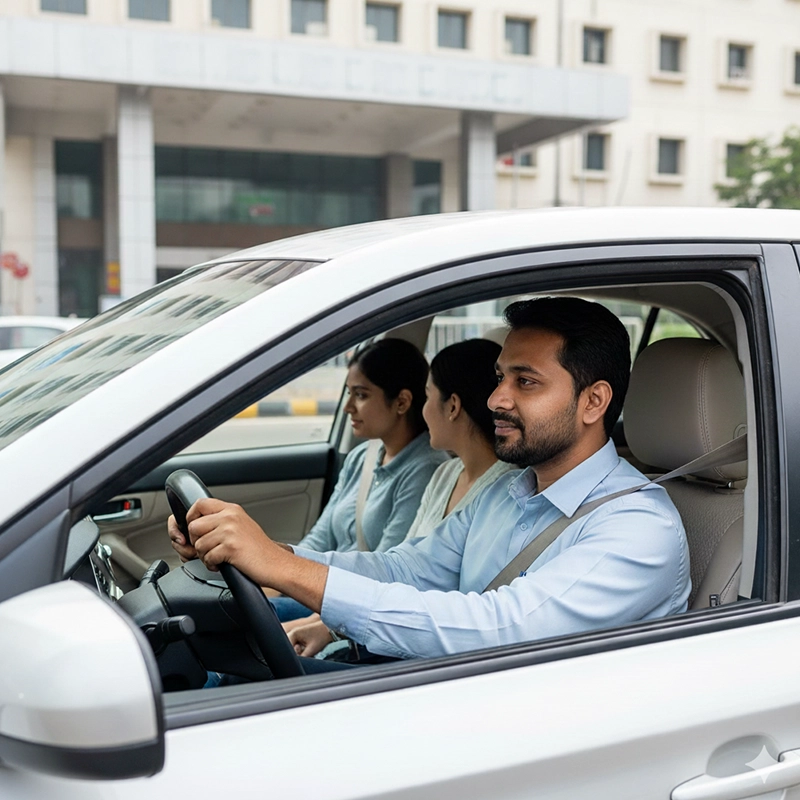 Trusted local driving service in Chennai offering safe driver support for hourly, day, & pickup rides